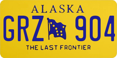 AK license plate GRZ904