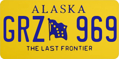 AK license plate GRZ969