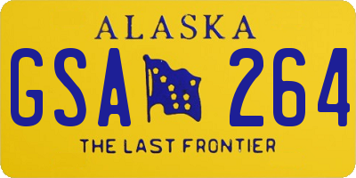 AK license plate GSA264