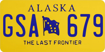 AK license plate GSA679