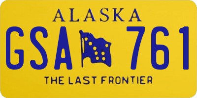 AK license plate GSA761