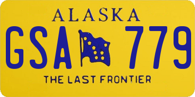 AK license plate GSA779