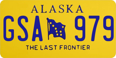 AK license plate GSA979