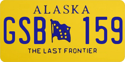 AK license plate GSB159