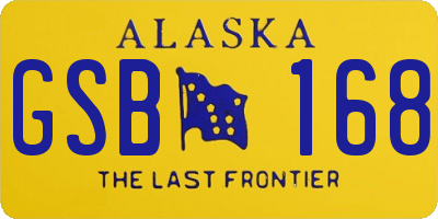 AK license plate GSB168