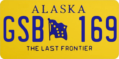 AK license plate GSB169