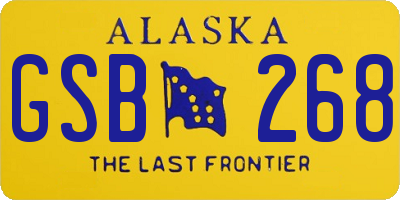 AK license plate GSB268