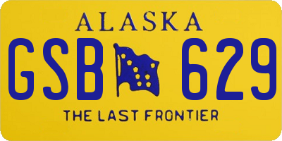 AK license plate GSB629