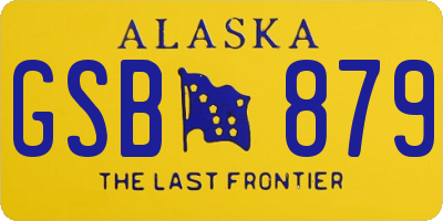 AK license plate GSB879
