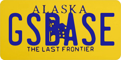 AK license plate GSBASE