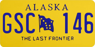 AK license plate GSC146