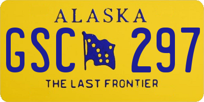 AK license plate GSC297