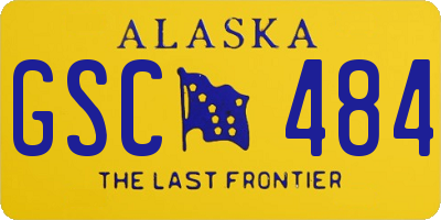 AK license plate GSC484