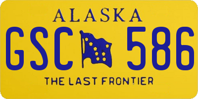 AK license plate GSC586