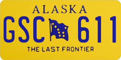 AK license plate GSC611
