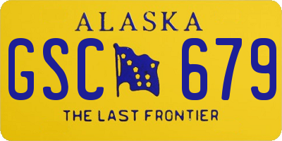 AK license plate GSC679