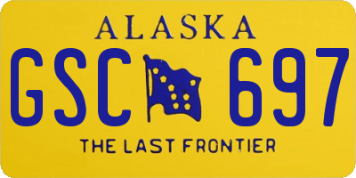 AK license plate GSC697
