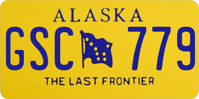 AK license plate GSC779