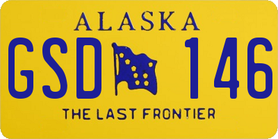 AK license plate GSD146
