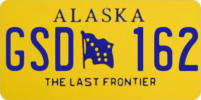 AK license plate GSD162