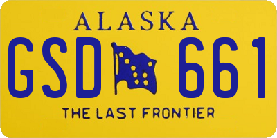 AK license plate GSD661