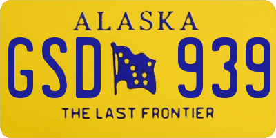 AK license plate GSD939