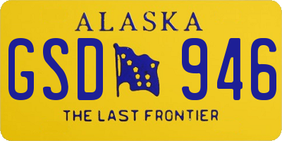 AK license plate GSD946