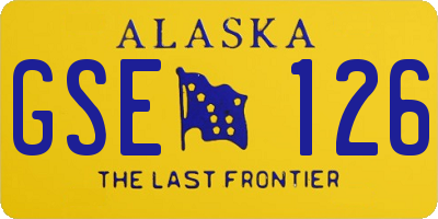 AK license plate GSE126