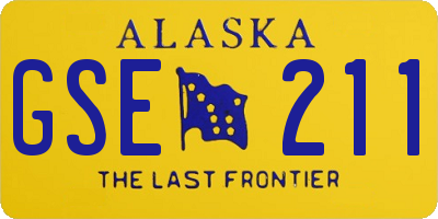 AK license plate GSE211