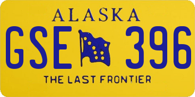AK license plate GSE396