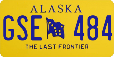 AK license plate GSE484