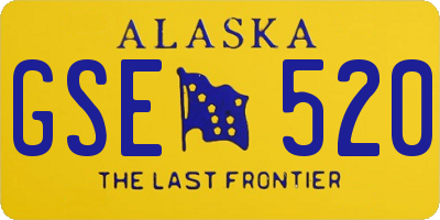 AK license plate GSE520