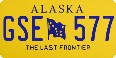 AK license plate GSE577