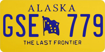 AK license plate GSE779