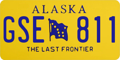 AK license plate GSE811