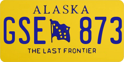 AK license plate GSE873