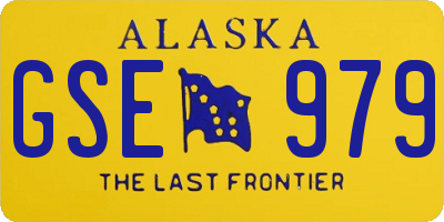 AK license plate GSE979