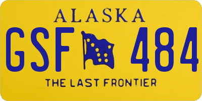 AK license plate GSF484