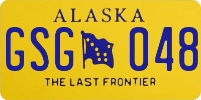 AK license plate GSG048