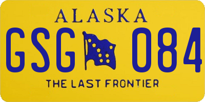 AK license plate GSG084