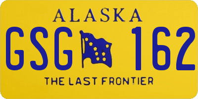 AK license plate GSG162