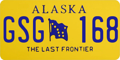 AK license plate GSG168