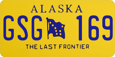 AK license plate GSG169