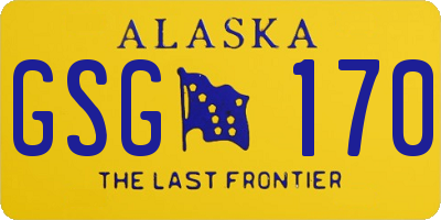 AK license plate GSG170