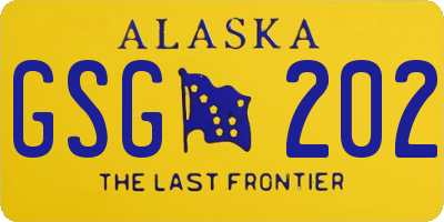 AK license plate GSG202