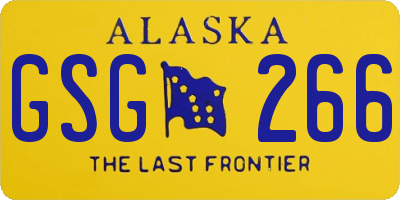 AK license plate GSG266