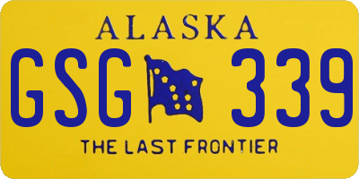 AK license plate GSG339