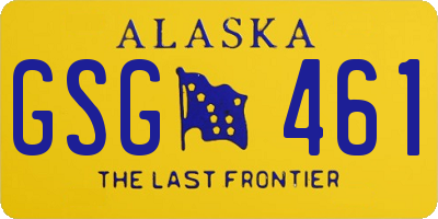 AK license plate GSG461