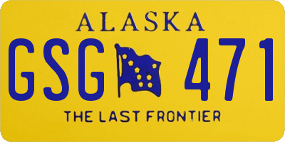 AK license plate GSG471