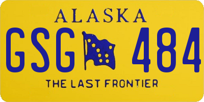 AK license plate GSG484